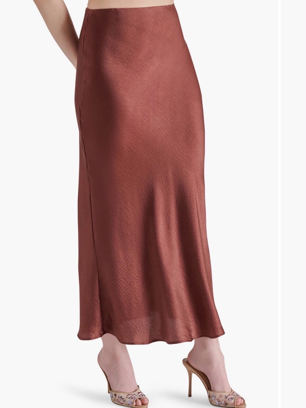 Steve Madden Black Maxi Slip Skirt - Sleek Everyday Silhouette